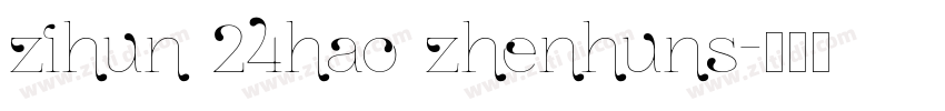 zihun 24hao zhenhuns字体转换